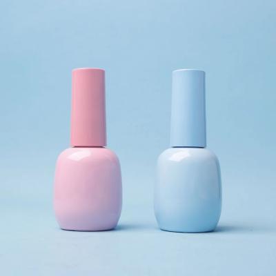 China Hot Stamping 10ml Nail Polish Bottle Custom Shape Cosmetic Packing for sale