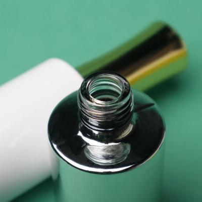 China Capa de sellado Botellas de esmalte de uñas de vidrio vacío Superficie lisa SGS en venta