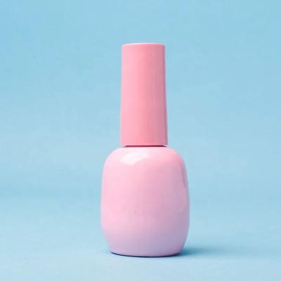 China Custom Shaped Empty Nail Polish Container Silk Printing Surface  Handling for sale