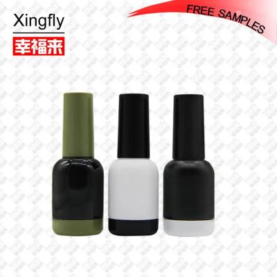 China Glass Refillable Nail Polish Bottle empty for Professionals With cap brush for sale
