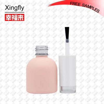 China Customized Round Nail Polish Bottle Hot Stamping Surface Handling for sale