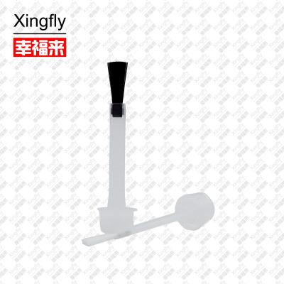 China Plastic Pp Nail Polish Brush White Black For Personal Care Nail Bottle for sale