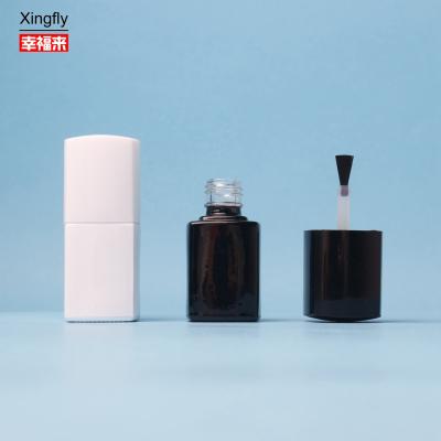 China 5ml Nail Polish Bottle Empty Clear Glass Nail Polish Bottle With Brush And cap for sale