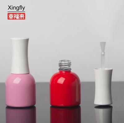 China UV Gel 10ml Nail Polish Black Bottle Glass Spray Coating Silk Printing for sale