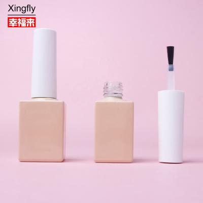 China Embalaje Botella de esmalte para uñas 10 ml Botella de vidrio para uñas blanca y negra en venta