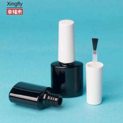 China Botella de esmalte de uñas vacía de 8 ml con cepillo Botella cosmética de vidrio en venta