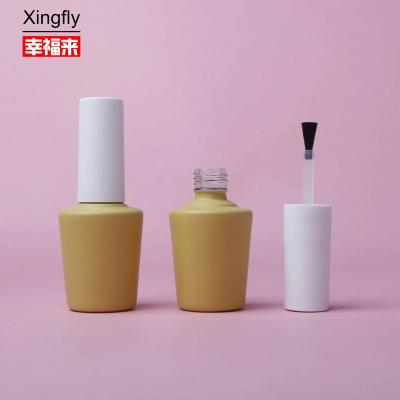 China Botellas de cristal vacío para esmalte de uñas de 16 ml Estampado en caliente en venta