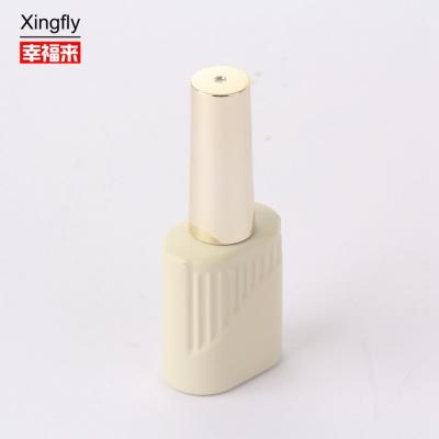 China 10ml Nail Gel Polish Glass Bottle Custom Color Design Empty Bottle With Brush Cap for sale