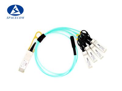 China 40G QSFP+ To 4x SFP+ Active Optical Cable Four Channel Pluggable for sale