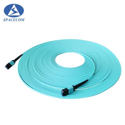 China MPT/MPO Fiber Optics Cables 5M OM3 Multi Mode Ultra Low Insertion Loss for sale