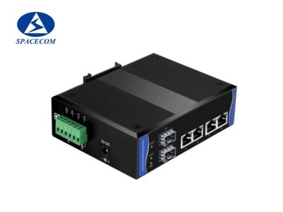 China Fast Ethernet Industrial switch 4x10/100Base-T + 2x100Base-X SFP for sale