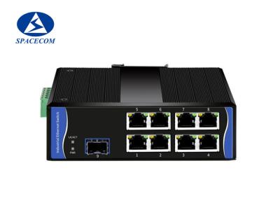 China Gigabit PoE Industrial Switch 8x10/100/1000Base-T + 1x1000Base-X SFP for sale