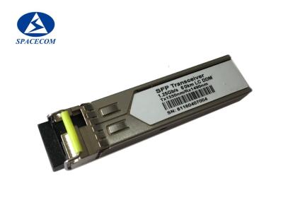 China 1.25Gb/s 80km SFP Transceiver Modules Bi Directional 1490/1550nm TX for sale