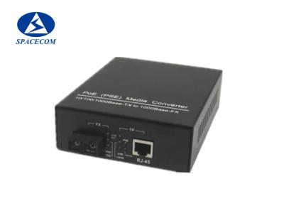 China Interruptor 10/100/1000Base TX de PSE POE al convertidor de los medios de 1000Base FX en venta