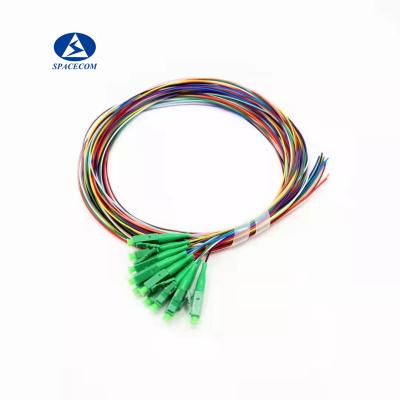 China Single Mode Optical Fiber Pigtail , 12 Fibers 9125 LC APC Pigtail for sale