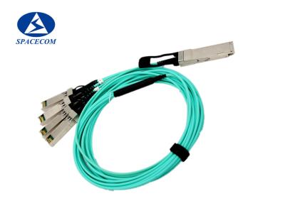 China 850nm AOC Active Optical Cable , 100g QSFP28 To 4x25g SFP28 for sale