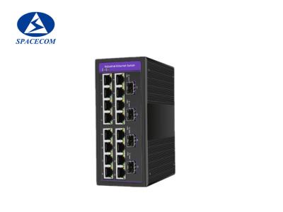 China 4x100/1000Base X SFP16xPoE Industrial Poe Switch 16 Port Support IPv6 for sale