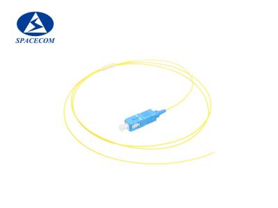 China 0.9mm Simplex Optical Fiber Pigtail 1M SC / UPC Singlemode for sale