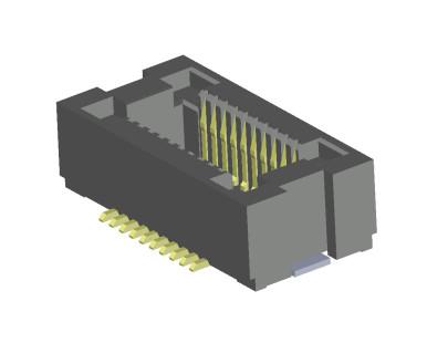 China Black Board to Board Connectors 0.5A Low Profile BTB Connector Female for sale