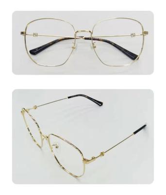 China optical glass , Metal ,Gold+Black,optical frame,eyewear full  frame for sale