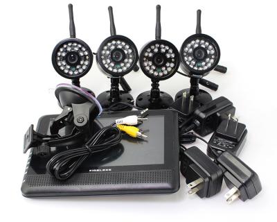 China 4 CH Quad picture Wireless DVR Surveillance Camera System , Home DVR Security System for sale
