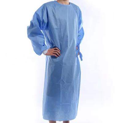 China SMS SMMS Non Woven Fabric Visitor Lab Gown 45g for sale