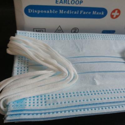 China Disposable Non-woven Fabric Earloop Face Mask for Personal Care, Unisex Use à venda