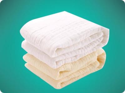 China Square Shape Baby Care Cotton Products Baby Bath Towel 6 layers gauze for sale