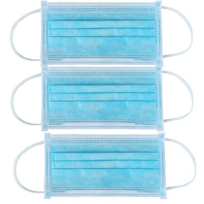 China EN14683 Disposable 3ply Medical Respirator Face Mask Factory Stock for sale