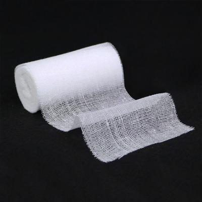 中国 救急処置PBTは漂白された伸縮性があるガーゼの包帯の合わせに包帯をする 販売のため