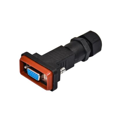 China Audio Video Waterproof Cable Connector 9 Pin - 15 Pin Male Female D Sub Connector for sale