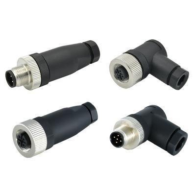 China 12 Pin M8 Waterproof Connector Male / Female Phosphor Bronze Connector Terminal for sale