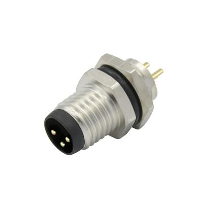 China Cable Outer Diameter 4.0-8.0mm M8 Waterproof Connector For Industrial Automation System for sale