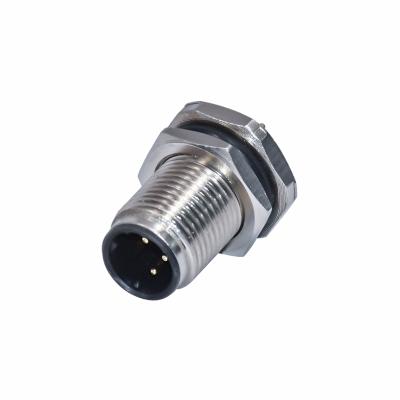 China 250V M12 Connector Waterproof With 3 4 5 8 12 17 Cores For 3 4 17 Pin for sale