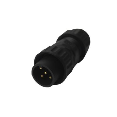China Screw Type LED Outdoor Lighting Power 5 Pin Waterproof Electrical Connectors for sale