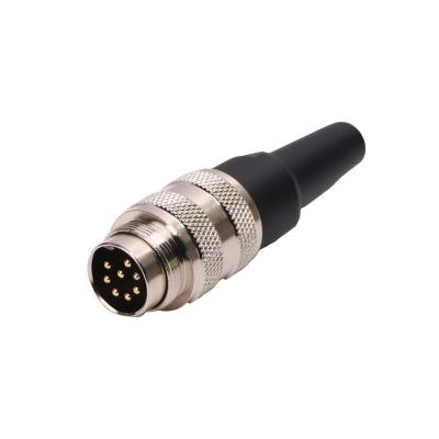 China 500V M16 Circular Connector Straight Socket Male Plug Connector for sale
