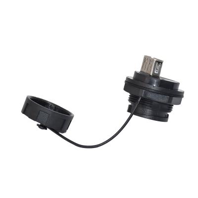 China 4 Pin Ethernet Connector ,  IP67 USB 2.0 Male Connector For Communication Equipment for sale