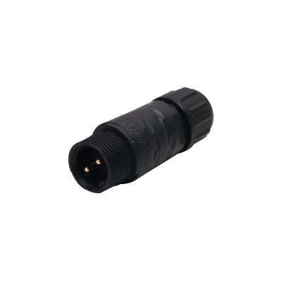 China High Power Circular Plastic Connectors IP68 2pins Male 10A for sale