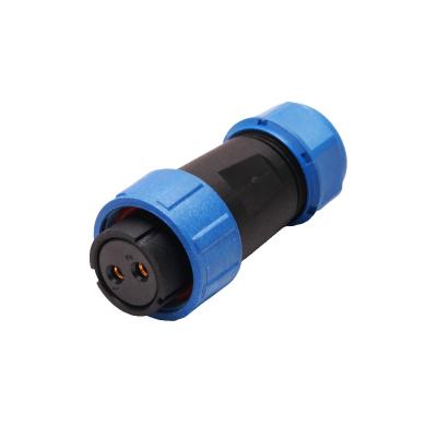 China 12V 2 Pin Waterproof Connector IP68 High Power Straight Connector for sale