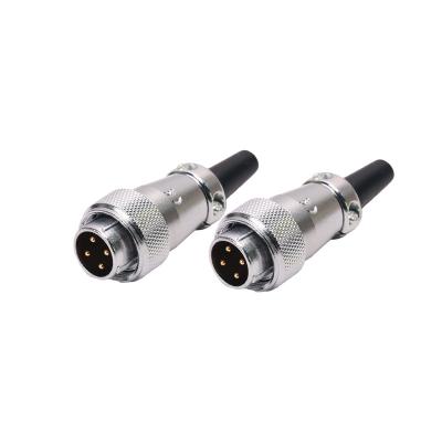 China Rigoal IP68 Circular Connector , M14 4 Pin Male To Male Connector With Shielded for sale