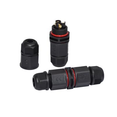 China 10mm Straight Connector ,  IP68 Panel Mount 2 Pin Connector for sale