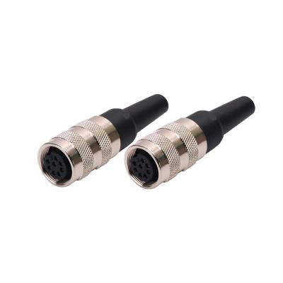 China IP67 Circular Electrical Connectors , Molded Straight M16 Connector 6 Pin 5 Pin For Automation for sale