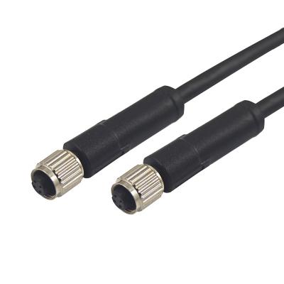 China Rectos moldeados impermeabilizan el conector de cable 4P 5P 3P 2P que cifra un conector femenino M5 en venta