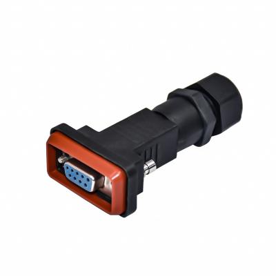 Chine Pin imperméable PA66 du SOUS-MARIN 9 du cable connecteur D d'Assemblée de Rohs Wireable à vendre