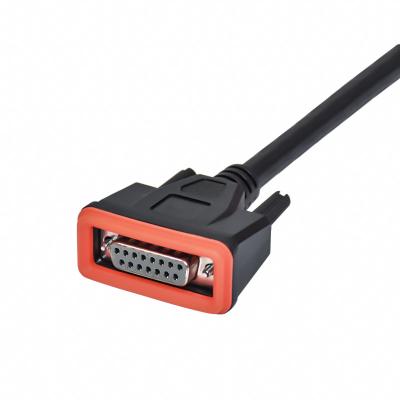 China Conector de cable impermeable de CuZn PA66 28AWG 15 Pin Wirable Molded en venta