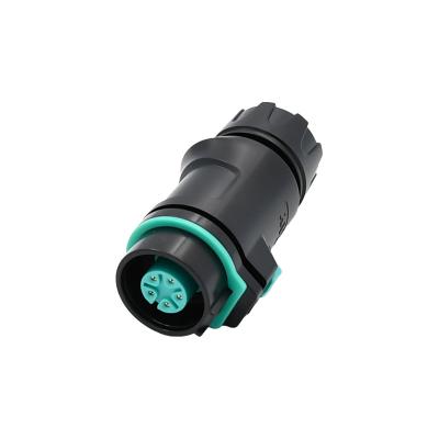 China Industrial Assembled Waterproof Circular Connector K16 Female 5 Pin 6P for sale