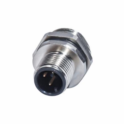 China Rigoal  AWG26 M12 Female Connector CuZn M12 D Coded Connector for sale