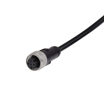 China IP67 M12 femenino 5p A que cifra el conector de cable anti masculino de la vibración M12 del conector de la prenda impermeable en venta