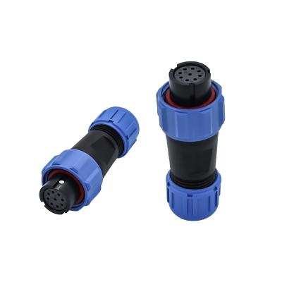 China IP68 Waterproof Power Connector SP13 SP21 SP17 9 Pin Plug Connector for sale