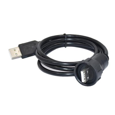 China Type A Male To Male Panel Mount Waterproof USB Connector USB 2.0 Connector for sale